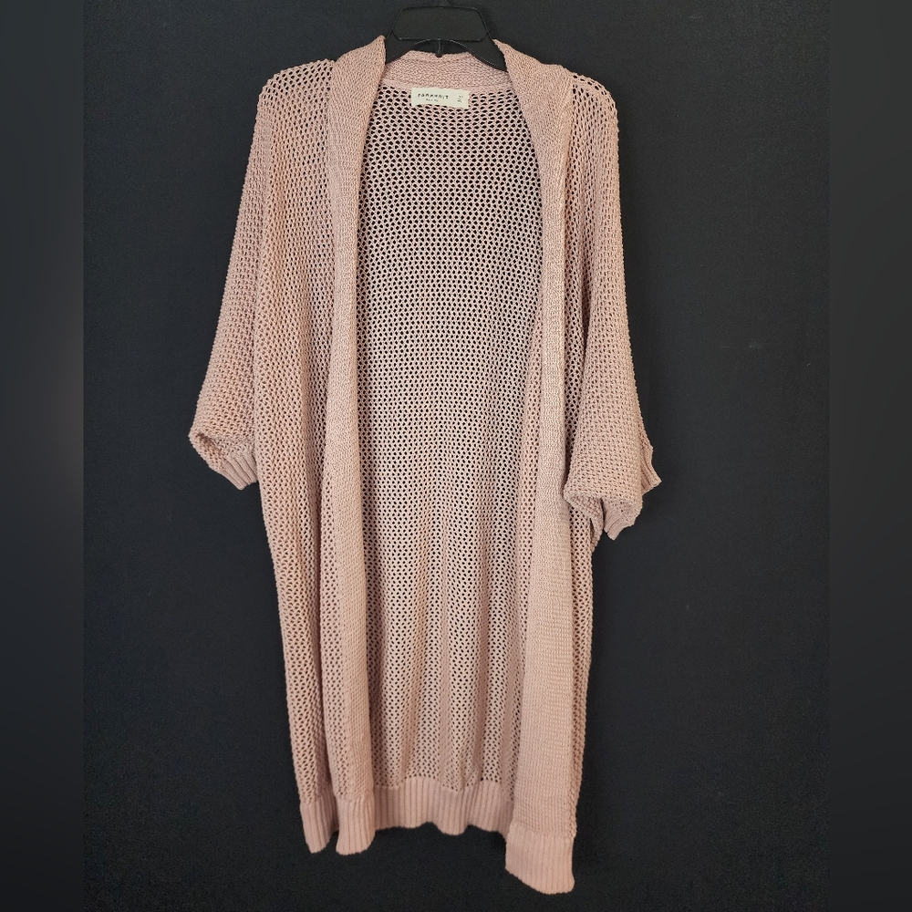 Zara Knit Crochet Open Sweater/Cardigan, S